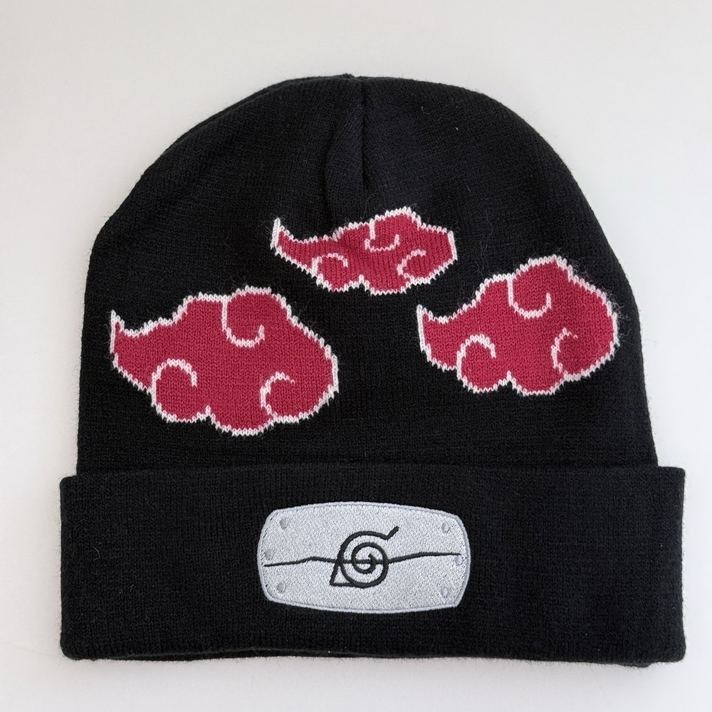 Naruto Akatsuki Cloud Beanie Hat Winter Knit Anime OFFICIAL Naruto Shippuden
